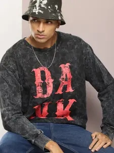 Kook N Keech Pure Cotton Printed Washed Effect Sweatshirt