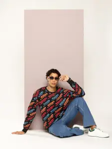 Kook N Keech Disney Typography Printed Pure Cotton Sweatshirt