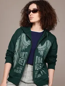 The Roadster Lifestyle Co.  Printed Hooded Sweatshirt