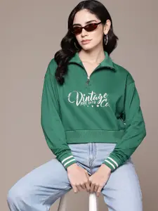 The Roadster Lifestyle Co. Drop-Shoulder Printed Sweatshirt