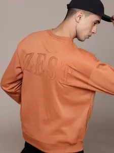 The Roadster Lifestyle Co. Printed Applique Detail Relaxed Fit Sweatshirt