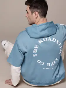 The Roadster Lifestyle Co. Relaxed Fit Printed Hooded Sweatshirt