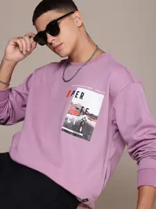 The Roadster Life Co. Graphic Printed Relaxed Fit Sweatshirt