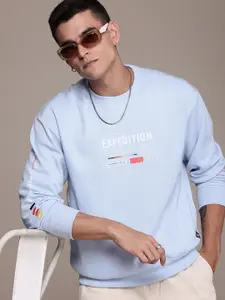 The Roadster Life Co. Typography Printed Relaxed Fit Sweatshirt