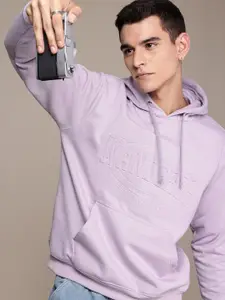 The Roadster Life Co. Relaxed Fit Embossed Effect Hooded Sweatshirt