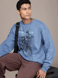 The Roadster Life Co. Graphic Printed Relaxed Fit Sweatshirt