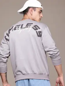 The Roadster Life Co. Typography Printed Relaxed Fit Sweatshirt