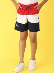 V-Mart Boys Colourblocked Cotton Shorts