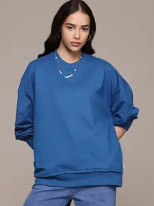 Roadster The Life Co. Drop-Shoulders Sweatshirt