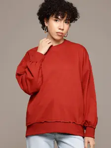 The Roadster Lifestyle Co. Women Relaxed Fit Sweatshirt