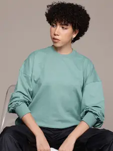 The Roadster Lifestyle Co. Drop-Shoulder Sleeve Sweatshirt