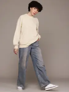 The Roadster Lifestyle Co. Drop-Shoulder Sleeve Sweatshirt