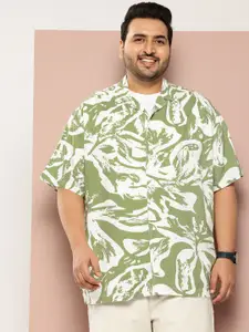 Sztori Plus Size Printed Hawaiian Casual Shirt