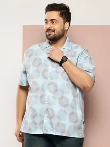 Sztori Plus Size Printed Hawaiian Casual Shirt