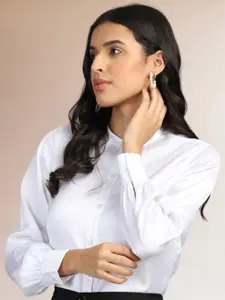 FITHUB Mandarin Collar Formal Shirt