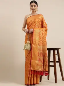 LeeliPeeri Designer Woven Design Zari Banarasi Saree