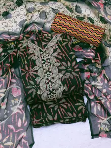 Panzora Embellished Unstitched Dress Material