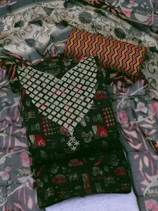 Panzora Embellished Unstitched Dress Material