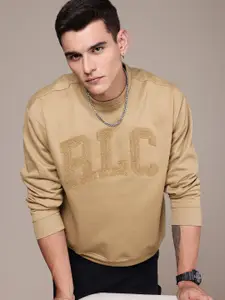 The Roadster Life Co. Typography Self Design Relaxed Fit Sweatshirt