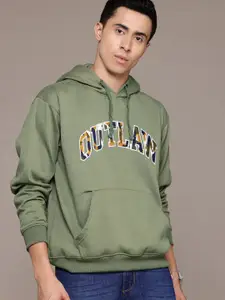 The Roadster Lifestyle Co. Applique Hooded Relaxed Sweatshirt