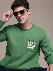 The Roadster Life Co. Typography Printed Pullover Sweatshirt