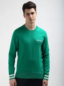 Tommy Hilfiger Round Neck Long Sleeves Organic Cotton Pullover Sweatshirt