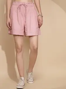 Global Republic Mid-Rise Cotton Shorts