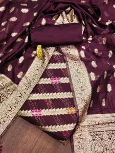 Ishin Floral Woven Design Unstitched Dress Material