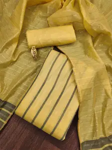 Ishin Striped Woven Design Unstitched Dress Material