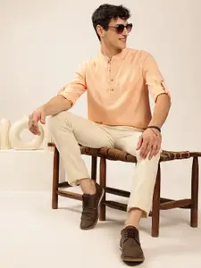 Anouk Mandarin collar Pathani Short Kurta