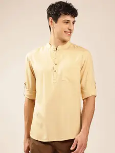 Anouk Mandarin Collar Straight Short Kurta