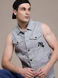 The Roadster Lifestyle Co. Pure Cotton Sleeveless Tailored Jacket