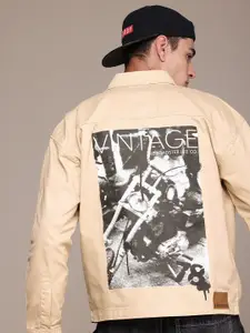 The Roadster Life Co. Graphic Print Pure Cotton Tailored Jacket