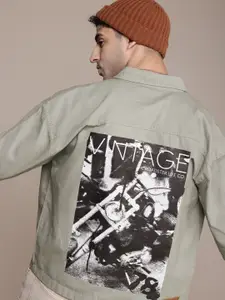 The Roadster Life Co. Graphic Print Pure Cotton Tailored Jacket