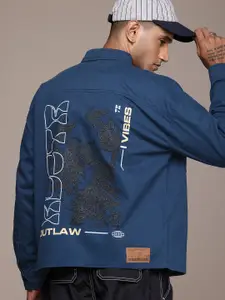 The Roadster Life Co. Pure Cotton Printed Relaxed Fit Tailored Jacket