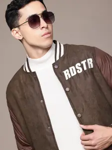 The Roadster Lifestyle Co. Brand Logo Print Bomber Jacket