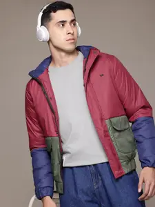 The Roadster Lifestyle Co. Men Colourblocked Padded Jacket