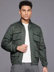 HRX by Hrithik Roshan Longline Cargo-Style Tailored Jacket