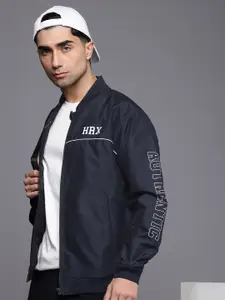 HRX by Hrithik Roshan Typography Printed Lifestyle Bomber Jacket