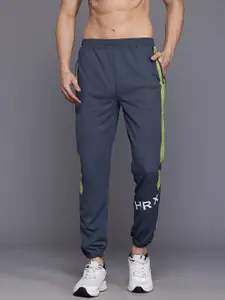 HRX by Hrithik Roshan Men Side Stripes Rapid-Dry Training Joggers