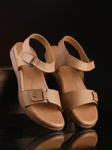 KARADDI Beige Confortable & Lightweight Flats