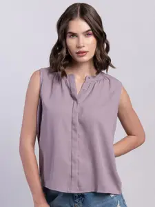 FabAlley Georgette Shirt Style Top