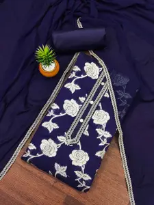 Ishin Floral Woven Design Unstitched Dress Material