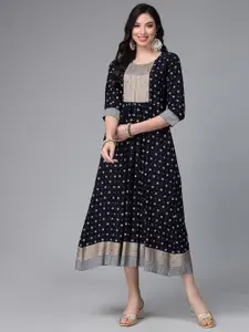 Stylum Printed Flared Ethnic Dresses