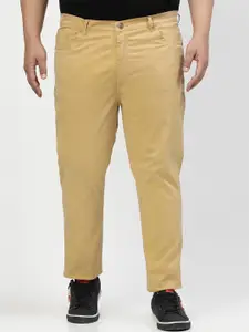 plusS Men Comfort Regular Fit Mid-Rise Stretchable Clean Look Jeans