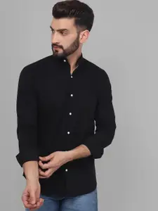 TRYBUY.IN Band Collar Original Cotton Casual Shirt
