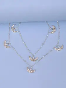 Unniyarcha 92.5 Silver Artificial Stones and Beads Anklets