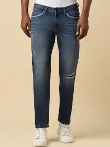 Allen Solly Men Low Distress Light Fade Medium shade Non Stretchable Slim Fit Jeans