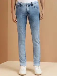 Allen Solly Men Clean Look Heavy Fade Light Shade Non Stretchable Skinny Fit  Jeans