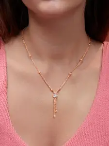 MINUTIAE Brass Gold-Plated Necklace